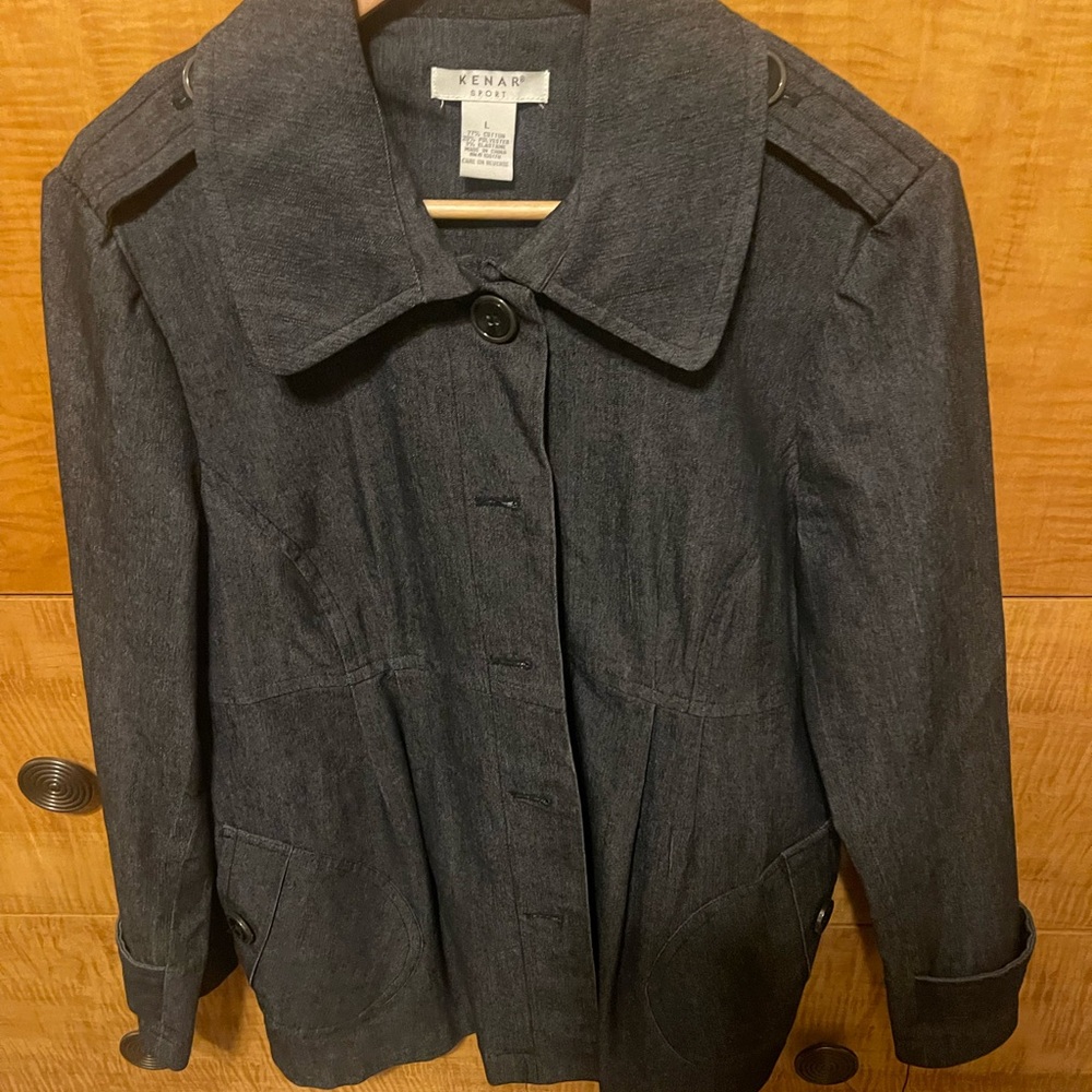 Kenar Women's Dark Gray Jean Jacket